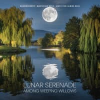 Lunar Serenade Among Weeping Willows