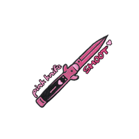 pink knife