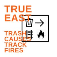 Trash Causes Track Fires