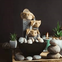 Water Features: Rock Gardens and Indoor Waterfalls