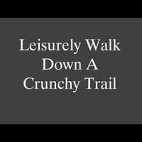 Leisurely Walk down a Crunchy Trail, Pt. 1