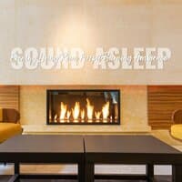 Sound Asleep: Evening Living Room Firepit Burning Ambience