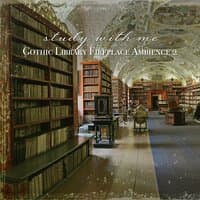 Study with Me: Gothic Library Fireplace Ambience 2