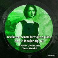 Beethoven: Sonata for Violin & Piano No. 1 in D Major, Op. 121