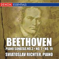 Beethoven: Piano Sonatas No. 3, No. 7, & No. 19