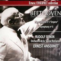 Ernest Ansermet Collection, Vol. 3 : Piano Concerto No. 5 and Symphony No. 5 by Beethoven