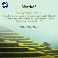 Brahms: Piano Music, Vol. 1