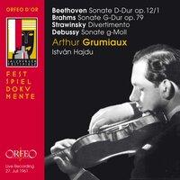 Beethoven, Brahms, Stravinsky & Debussy: Works for Violin & Piano