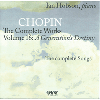 Chopin: The Complete Works, Vol. 16:  A Generation's Destiny