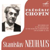 Станислав Нейгауз играет Шопена. Концерт в БЗК 10 октября 1972 г.