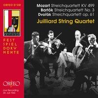 Mozart, Dvořák & Bartók: String Quartets