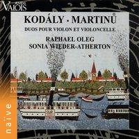 Kodály, Martinů: Duos pour violon et violoncelle