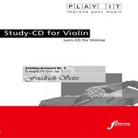 Play It - Study-Cd for Violin: Friedrich Seitz, Schüler-Konzert No. 5, D Major / D-Dur, Op. 7