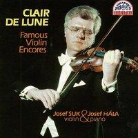 Claire de lune. Famous Violin Encores