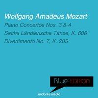 Blue Edition - Mozart: Piano Concertos Nos. 3, 4 & Divertimento No. 7, K. 205