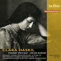 Clara Haskil Plays Mozart, Beethoven and Schumann
