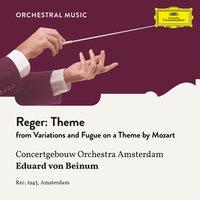Reger: Variations and Fugue on a Theme by Mozart, Op. 132: Theme