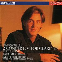 Weber: 2 Concertos, Concertino for Clarinet