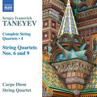Taneyev: Complete String Quartets, Vol. 4