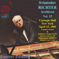 Richter Archives, Vol. 15: 1965 Carnegie Hall Recital