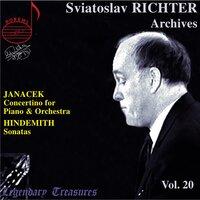 Richter Archives, Vol. 20: Janáček & Hindemith