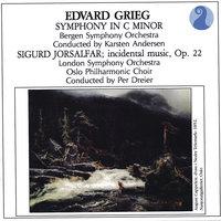 Grieg: Symphony in C minor / Sigurd Jorsalfar, Op. 22 - Incidental music