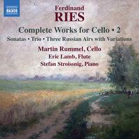Ries: Complete Works for Cello, Vol. 2