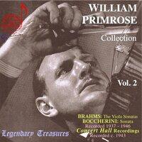 William Primrose Collection, Vol. 2: Brahms