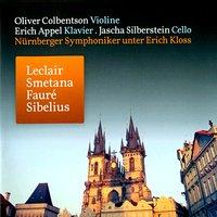 Leclair: Sonate für Violine und Klavier in A Major - Smetana: Klaviertrio in G Minor, Op. 15 - Fauré: Berceuse, Op. 16 in D Major - Sibelius: Serenata für Violine und Orchester in D Major, Op. 69a