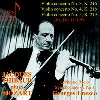 Jacques Thibaud, Vol. 1: Mozart Concertos