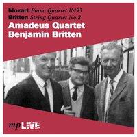 Mozart Piano Quartet K. 493, Britten String Quartet No. 2