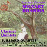 Juilliard Quartet, Vol. 6: Live at Library of Congress – Clarinet Quintets