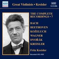 Kreisler: The Complete Recordings, Vol. 7 (1921-1925)