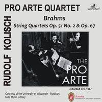 Brahms: String Quartets Opp. 51 & 67