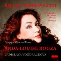 Bellini, Verdi & Puccini: Songs for Voice & Piano