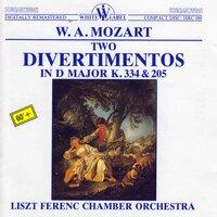 Mozart: Two Divertimentos in D Major K. 334 & 205