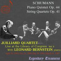 Juilliard Quartet, Vol. 5: Live at Library of Congress – Schumann with Bernstein