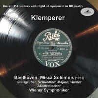 LP Pure, Vol. 33: Klemperer Conducts Beethoven – Missa Solemnis (Historical Recording)