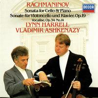 Rachmaninov: Cello Sonata; Romance; Vocalise etc