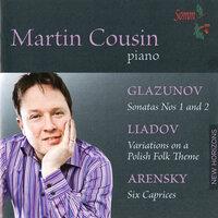 Glazunov: Piano Sonatas Nos. 1 & 2 - Liadov: Variations on a Polish Folk Theme - Arensky: 6 Caprices