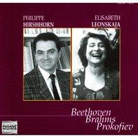 Beethoven, Brahms & Prokofiev: Hirshhorn & Leonskaja in Concert At the Concertgebouw, Amsterdam, 1993
