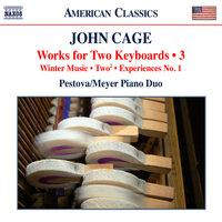 Cage: Works for 2 Keyboards, Vol. 3
