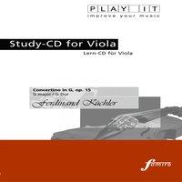 Play It - Study-Cd for Viola: Ferdinand Küchler, Concertino in G, Op. 15, G Major / G-Dur