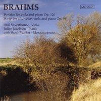 Brahms: Sonatas for Viola and Piano & Songs for Alto Voice, Viola and Piano