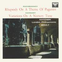 Rachmaninov: Piano Concerto No. 2; Rhapsody on a Theme of Paganini / Dohnányi: Variations on a Nursery Song