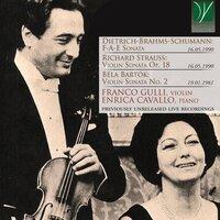 Dietrich-Brahms-Schumann, Strauss, Bartók: Violin Sonatas