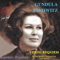 Gundula Janowitz, Vol.1: Verdi Requiem with Karajan, Lieder