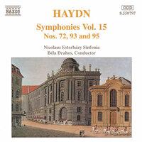 Haydn: Symphonies, Vol. 15 (Nos. 72, 93, 95)