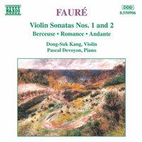 Fauré: Violin Sonatas Nos. 1 and 2