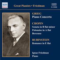 Grieg: Piano Concerto / Chopin: Sonata in B-Flat Minor (Friedman) (1927-1928)